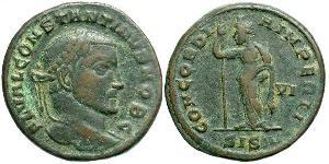 1 Фоллис Римская империя (27BC-395) Бронза Константин I (272 - 337)