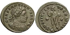 1 Фоллис Римская империя (27BC-395) Бронза Константин I (272 - 337)