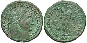 1 Фоллис Римская империя (27BC-395) Бронза Максимин  II (270 - 313)