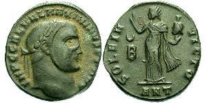 1 Фоллис Римская империя (27BC-395) Бронза Максимин  II (270 - 313)