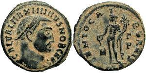 1 Фоллис Римская империя (27BC-395) Бронза Максимин  II (270 - 313)
