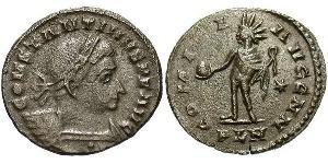 1 Фоллис Римская империя (27BC-395) Бронза Константин I (272 - 337)