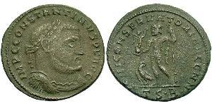 1 Фоллис Римская империя (27BC-395) Бронза Константин I (272 - 337)