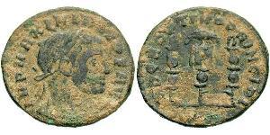 1 Фоллис Римская империя (27BC-395) Бронза Максимин  II (270 - 313)
