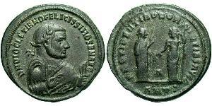 1 Фоллис Римская империя (27BC-395) Бронза Диоклетиан (244-311)