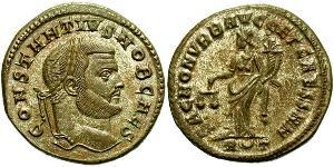 1 Фоллис Римская империя (27BC-395) Бронза Константин I (272 - 337)