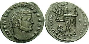 1 Фоллис Римская империя (27BC-395) Бронза Лициний I (265-324)