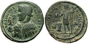 1 Фоллис Римская империя (27BC-395) Бронза Максимин  II (270 - 313)