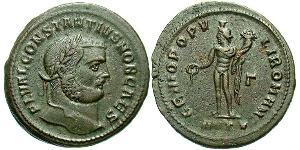 1 Фоллис Римская империя (27BC-395) Бронза Константин I (272 - 337)