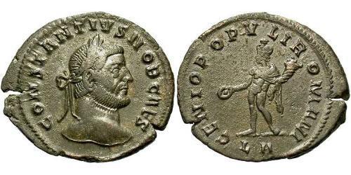 1 Фоллис Римская империя (27BC-395) Бронза Константин I (272 - 337)