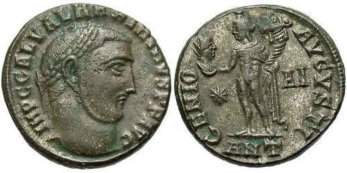 1 Фоллис Римская империя (27BC-395) Бронза Максимин  II (270 - 313)