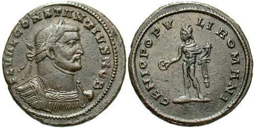 1 Фоллис Римская империя (27BC-395) Бронза Константин I (272 - 337)