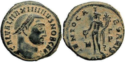 1 Фоллис Римская империя (27BC-395) Бронза Максимин  II (270 - 313)