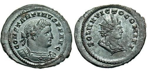 1 Фоллис Римская империя (27BC-395) Бронза Константин I (272 - 337)