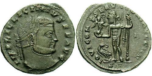 1 Фоллис Римская империя (27BC-395) Бронза Лициний I (265-324)