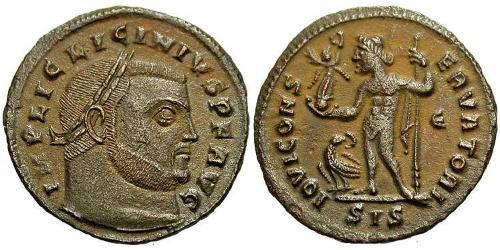 1 Фоллис Римская империя (27BC-395) Бронза Лициний I (265-324)