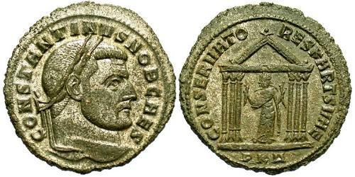 1 Фоллис Римская империя (27BC-395) Бронза Константин I (272 - 337)