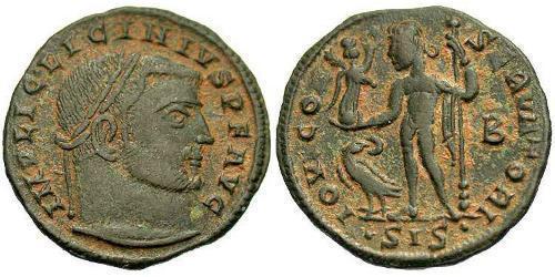 1 Фоллис Римская империя (27BC-395) Бронза Лициний I (265-324)