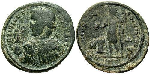 1 Фоллис Римская империя (27BC-395) Бронза Максимин  II (270 - 313)