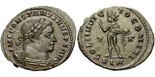1 Фоллис Римская империя (27BC-395) Бронза Константин I (272 - 337)