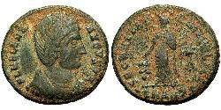1 Фоллис / 1 AE3 Римская империя (27BC-395) Бронза Елена Августа (250 -330)
