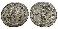 1 Фоллис / 1 AE3 Римская империя (27BC-395) Бронза Лициний I (265-324)