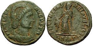 1 Фоллис / 1 AE3 Римская империя (27BC-395) Бронза Елена Августа (250 -330)