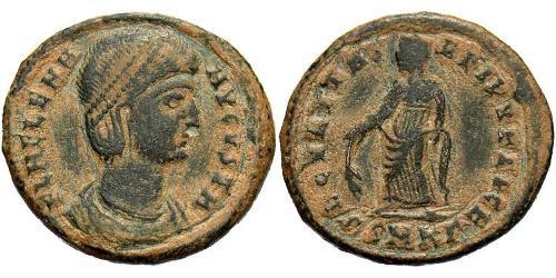 1 Фоллис / 1 AE3 Римская империя (27BC-395) Бронза Елена Августа (250 -330)