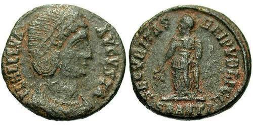 1 Фоллис / 1 AE3 Римская империя (27BC-395) Бронза Елена Августа (250 -330)