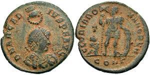 1 Фоллис /  AE2 Западная Римская империя (285-476) Бронза Аркадий (377-408)