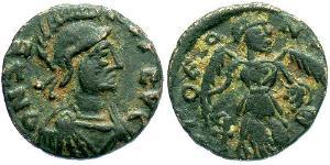 1 Фоллис /  AE4 Византийская империя (330-1453) Бронза Флавий Зенон (425- 491)