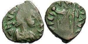 1 Фоллис /  AE4 Западная Римская империя (285-476) Бронза Валентиниан III (419-455)