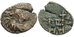 1 Фоллис /  AE4 Западная Римская империя (285-476) Бронза Валентиниан III (419-455)