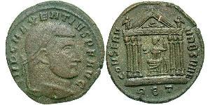 1 Фолліс Західна Римська імперія (285-476) Бронза Максенцій (278-312)