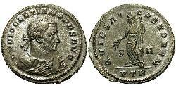 1 Фолліс Римська імперія (27BC-395) Бронза Діоклетіан (244-311)