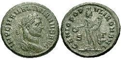 1 Фолліс Римська імперія (27BC-395) Бронза Максиміан (250-310)