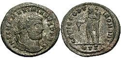 1 Фолліс Римська імперія (27BC-395) Бронза Максиміан (250-310)