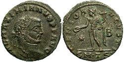 1 Фолліс Римська імперія (27BC-395) Бронза Галерій Максиміан (260-311)