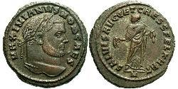 1 Фолліс Римська імперія (27BC-395) Бронза Галерій Максиміан (260-311)