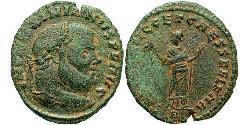 1 Фолліс Римська імперія (27BC-395) Бронза Максиміан (250-310)