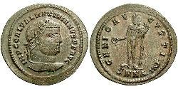 1 Фолліс Римська імперія (27BC-395) Бронза Галерій Максиміан (260-311)