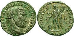 1 Фолліс Римська імперія (27BC-395) Бронза Галерій Максиміан (260-311)