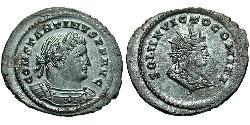 1 Фолліс Римська імперія (27BC-395) Бронза Костянтин I (272 - 337)
