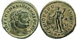 1 Фолліс Римська імперія (27BC-395) Бронза Максиміан (250-310)
