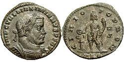 1 Фолліс Римська імперія (27BC-395) Бронза Максиміан (250-310)