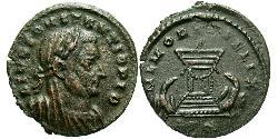 1 Фолліс Римська імперія (27BC-395) Бронза Костянтин I (272 - 337)