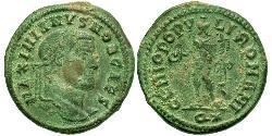 1 Фолліс Римська імперія (27BC-395) Бронза Галерій Максиміан (260-311)