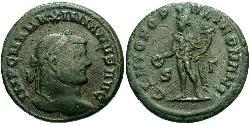 1 Фолліс Римська імперія (27BC-395) Бронза Максиміан (250-310)