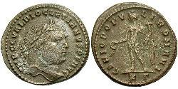 1 Фолліс Римська імперія (27BC-395) Бронза Діоклетіан (244-311)
