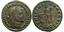 1 Фолліс Римська імперія (27BC-395) Бронза Ліціній I (265-324)